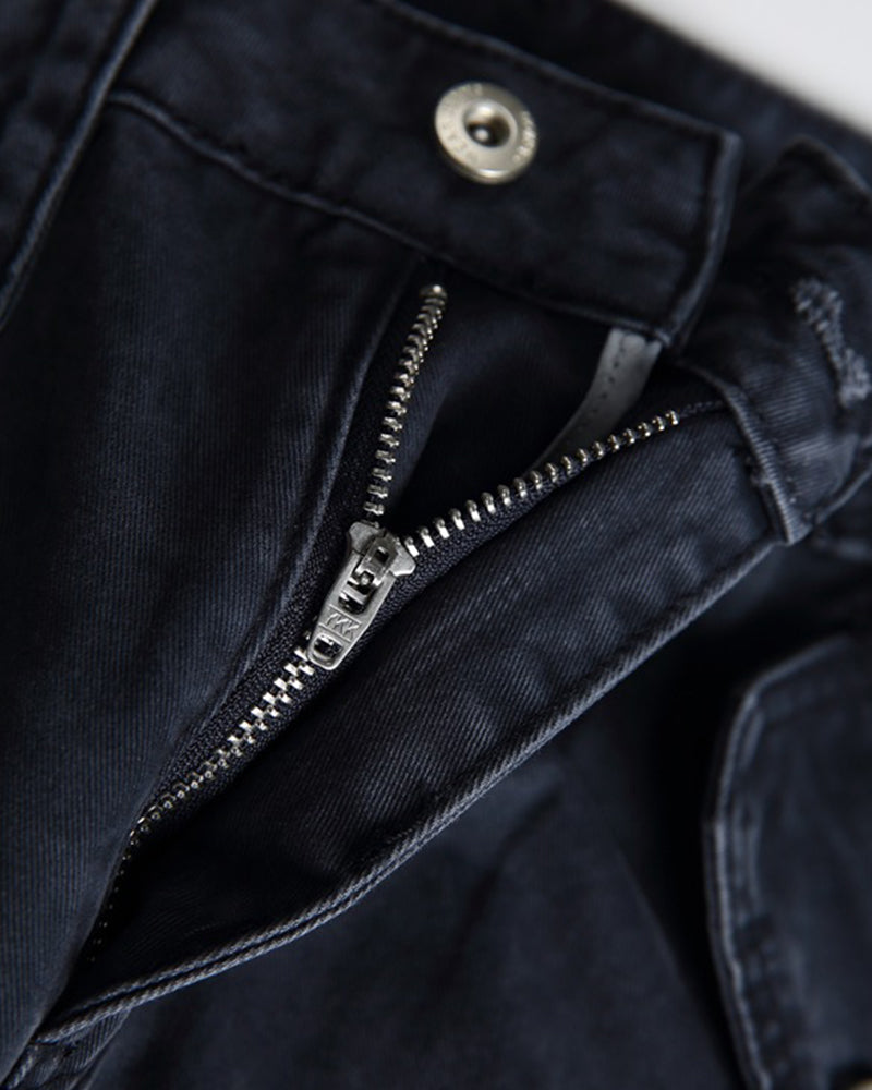 Washed work trousers