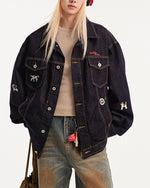 漫画のデニムジャケット