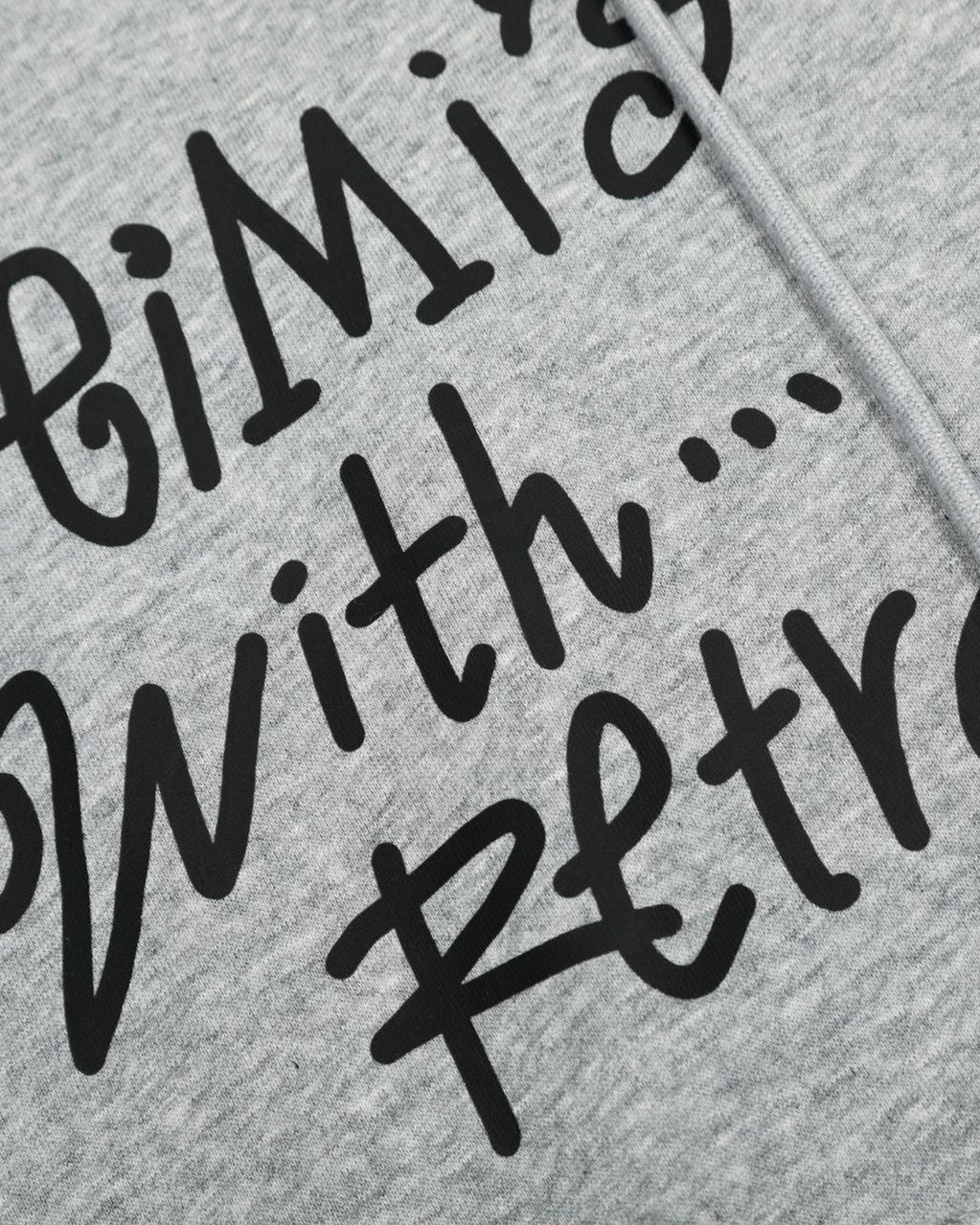 パーソナライズされたプリントスウェットシャツジャケット