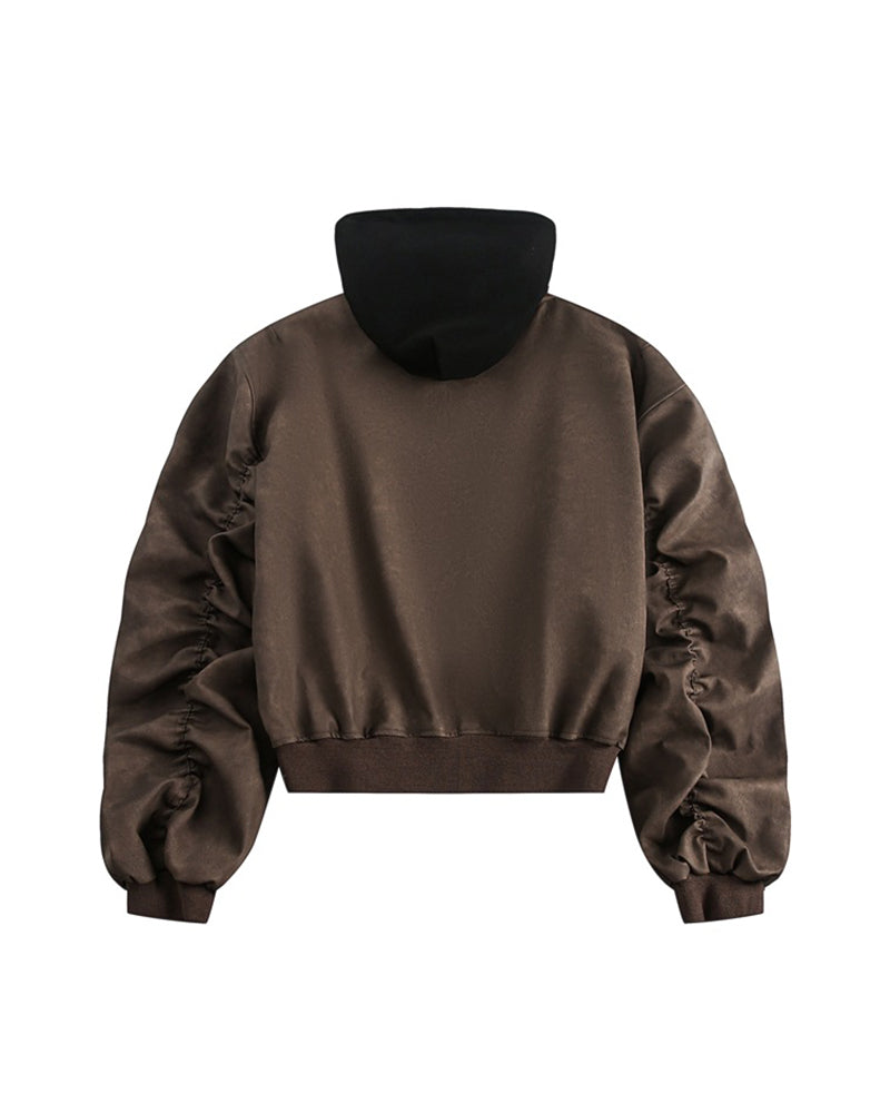 Fake two-piece cotton jacket