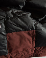 パッチワークコントラストカラーダウンジャケット