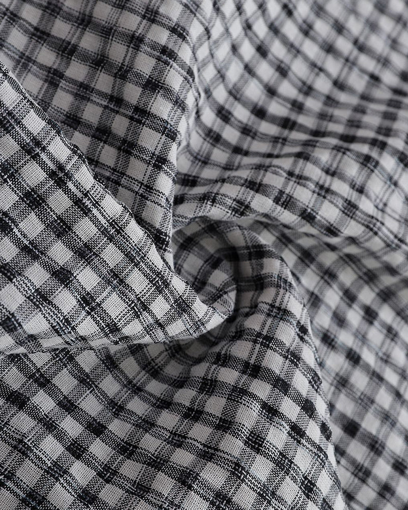 レトロチェック柄半袖シャツ