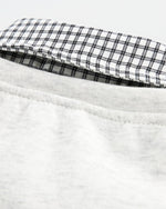 フェイクツーピースプルオーバースウェットシャツ