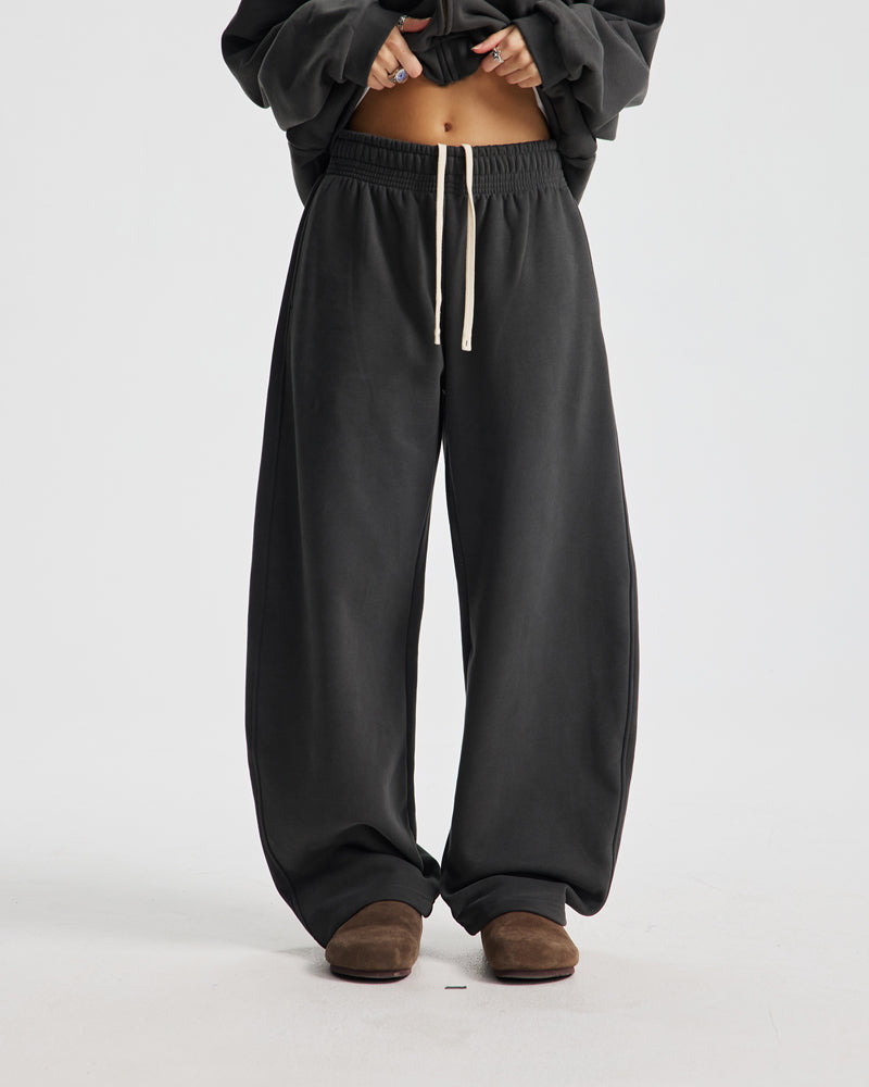 430g Fleece-Lined Loose Sweatpants