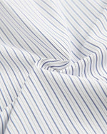 Blue and white striped shirt
