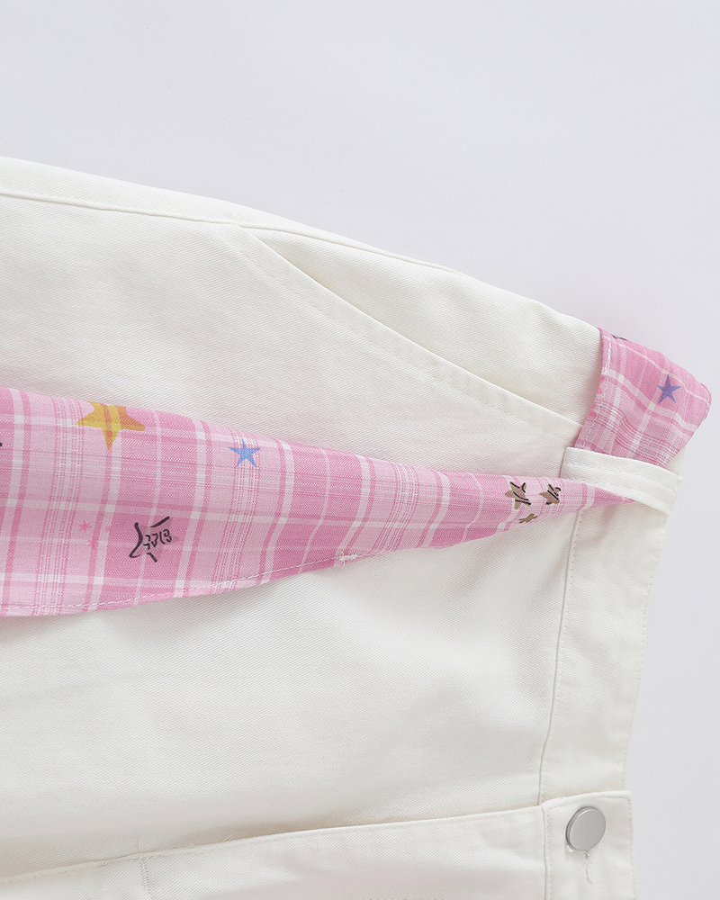 カジュアルな花柄ワイドレッグパンツ