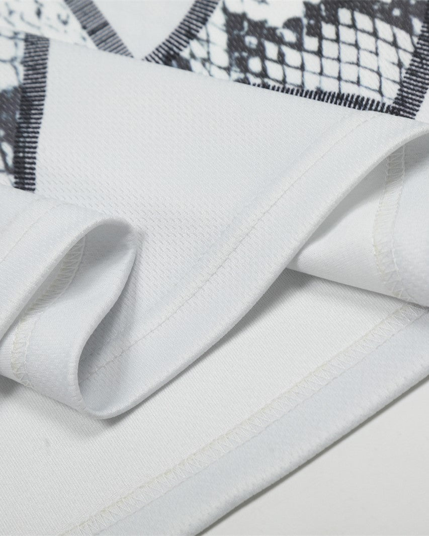 Snake print short sleeves