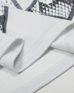 Snake print short sleeves