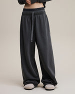 370g Double-waistband casual trousers