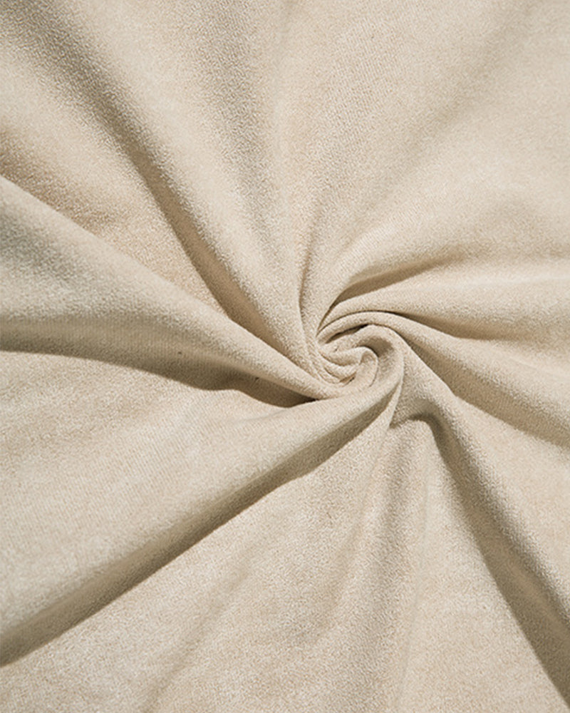 ゆったりとしたクルーネックベスト