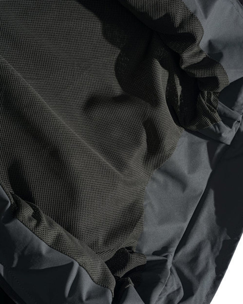 コントラストカラーのパッチワーク万能ジャケット