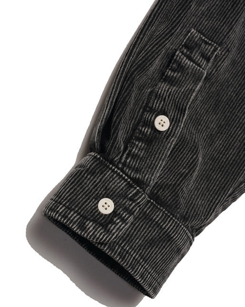 washed distressed long-sleeved shirt