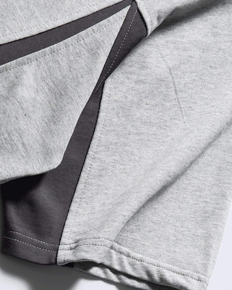 레트로 콘트라스트 컬러 스티칭 반팔