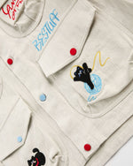 おもしろ猫のワークジャケット