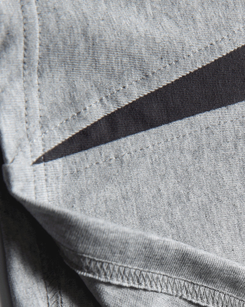 레트로 콘트라스트 컬러 스티칭 반팔