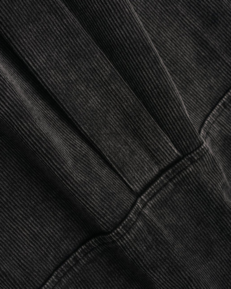 washed distressed long-sleeved shirt