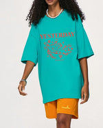 コントラストカラーの猫の半袖