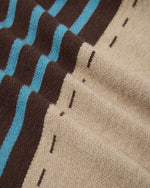 レトロなストライプのパッチワークジャケット