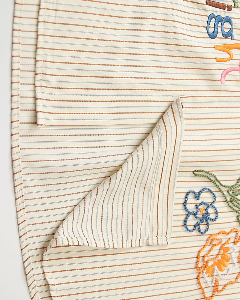 Contrast color plaid long-sleeved shirt