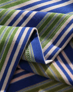 Contrast striped short sleeves