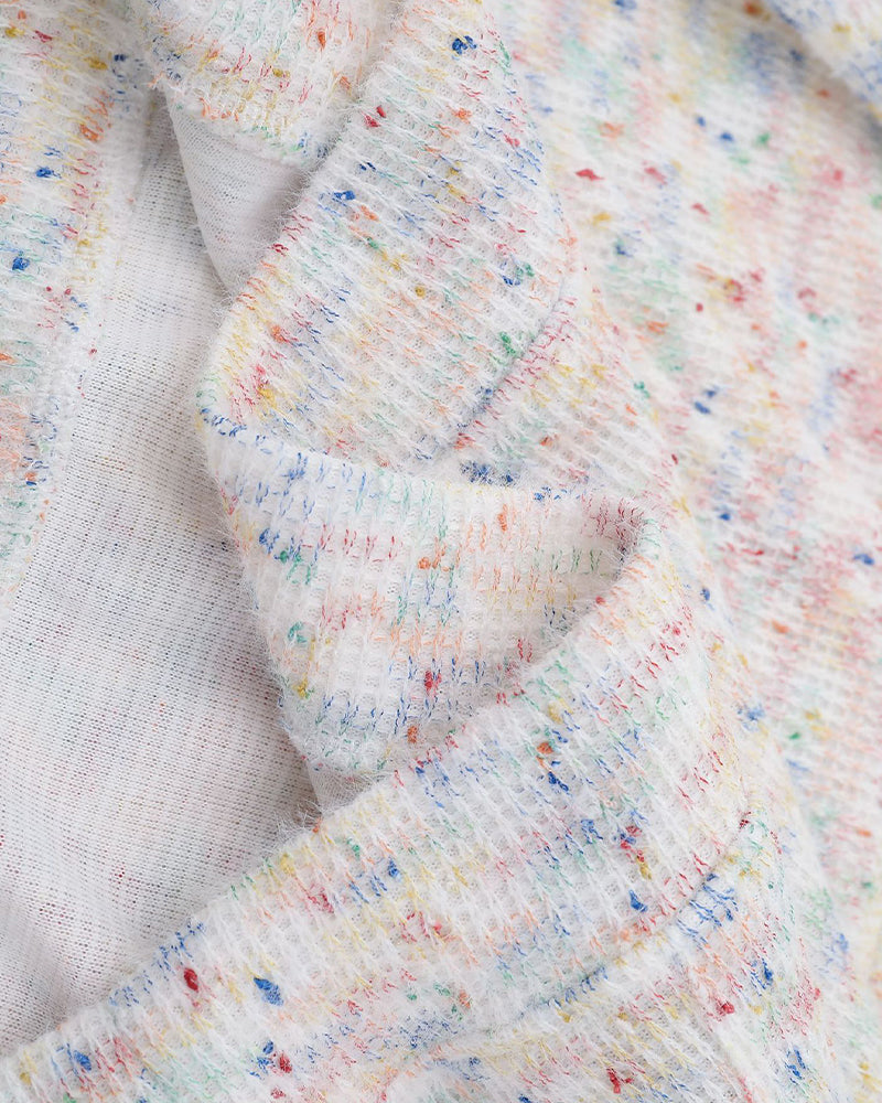 Colorful Puppy Fake Two-Piece Hooded Sweatshirt