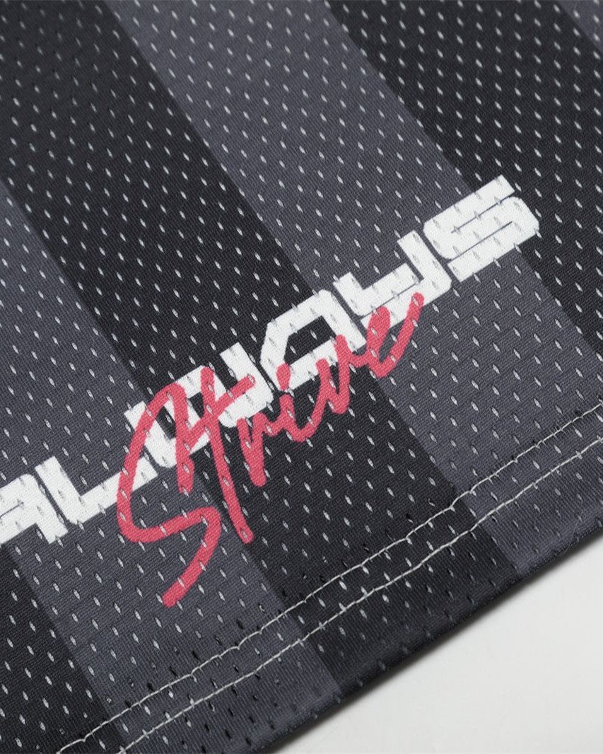 Retro digital sports short sleeves