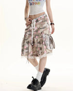 레이스 패널 캐주얼 반바지