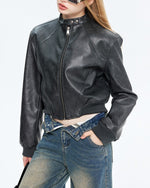 ショートレザージャケット