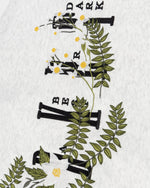 Floral pattern hooded sweatshirt