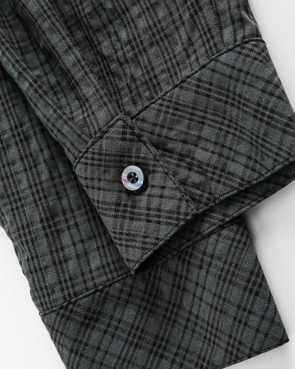 Vintage Plaid Long Sleeve Shirt