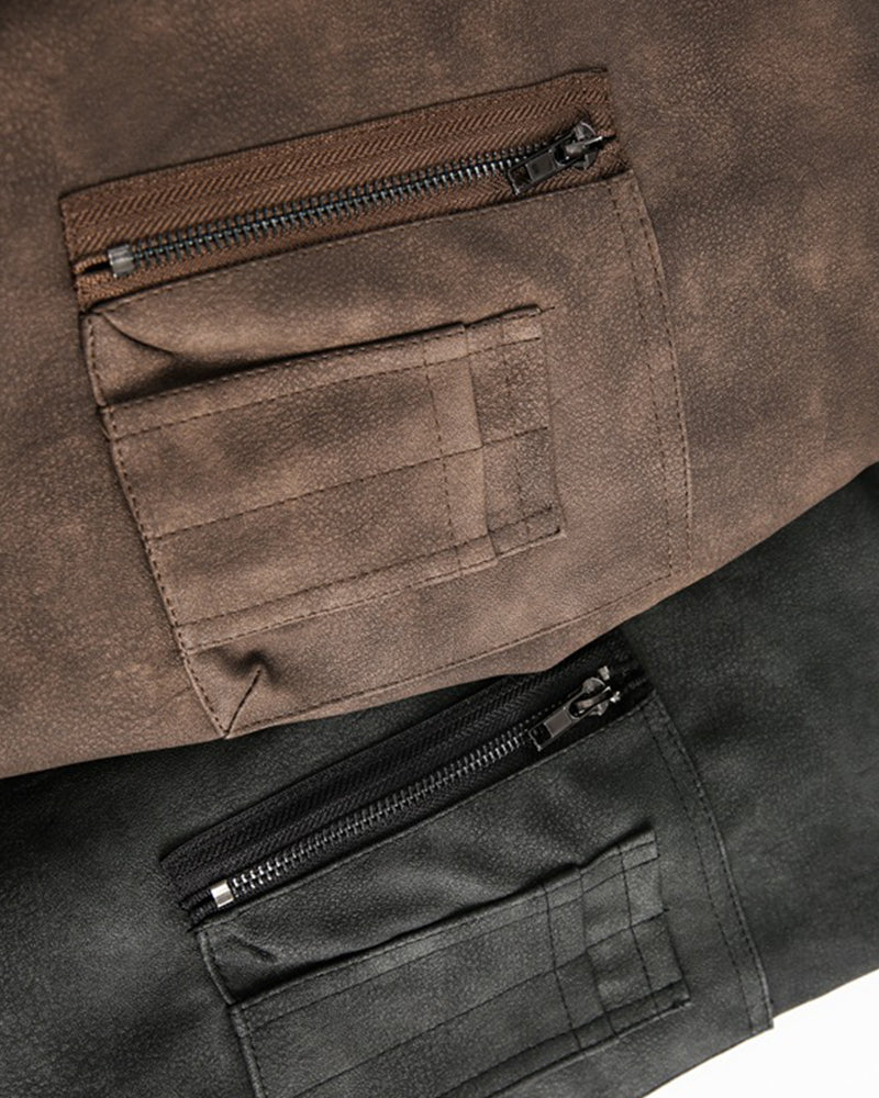 Fake two-piece cotton jacket