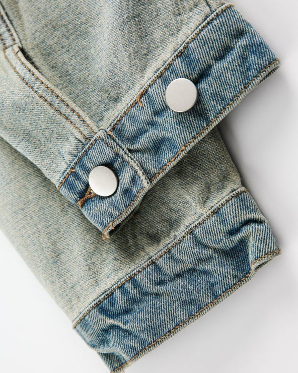 ヴィンテージウォッシュデニムジャケット