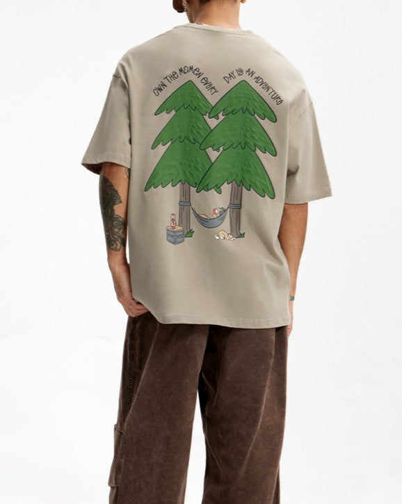 Casual cotton short sleeves