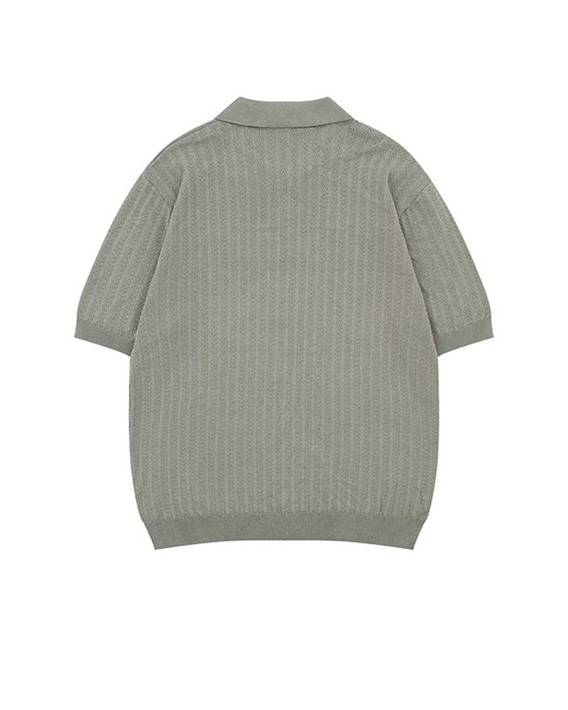 シンプルな高級ニット半袖