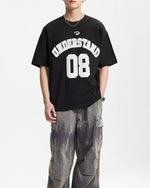 Letter print short sleeves