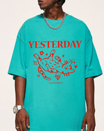 コントラストカラーの猫の半袖