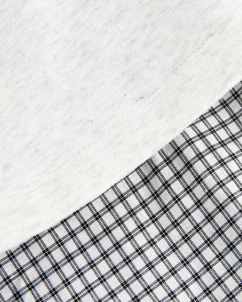 フェイクツーピース スプライス スウェットシャツ