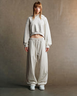 445g Cropped hooded sweatshirt