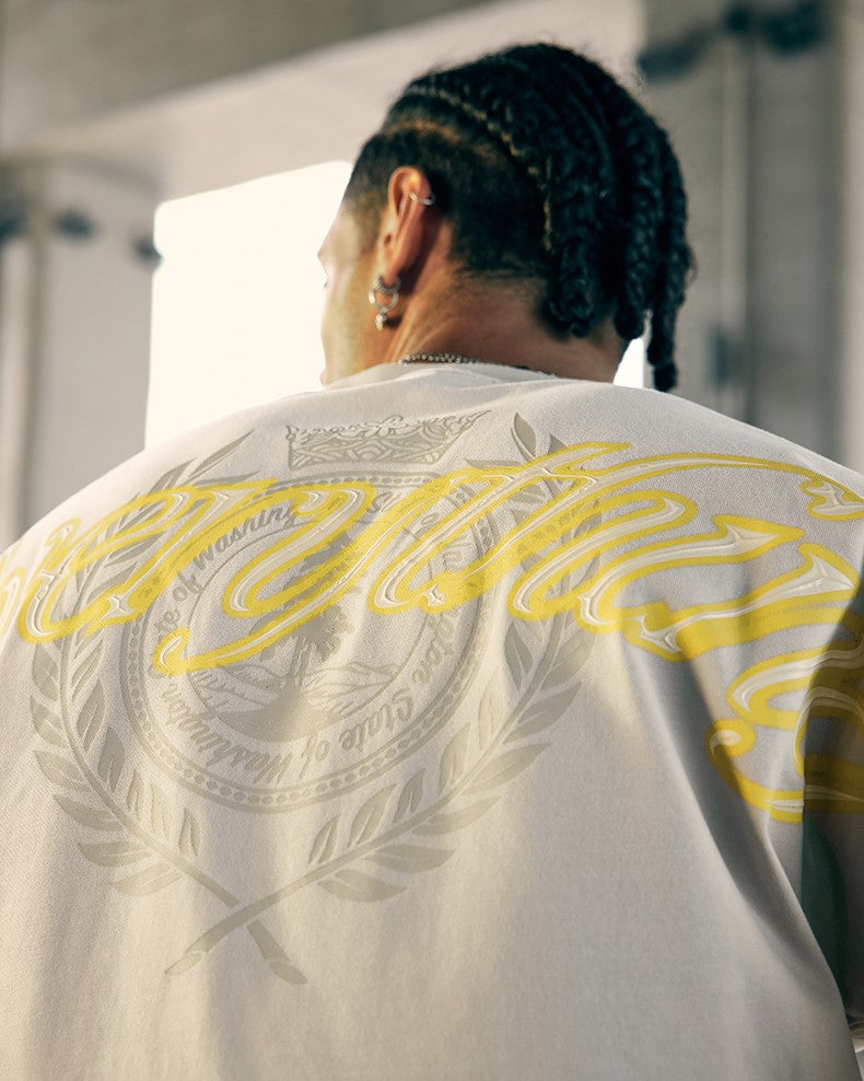 ゆったりとしたコットンの半袖