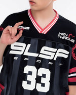 Retro digital sports short sleeves