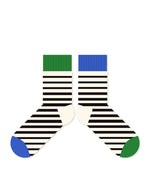 コントラストカラーの吸汗速乾ソックス