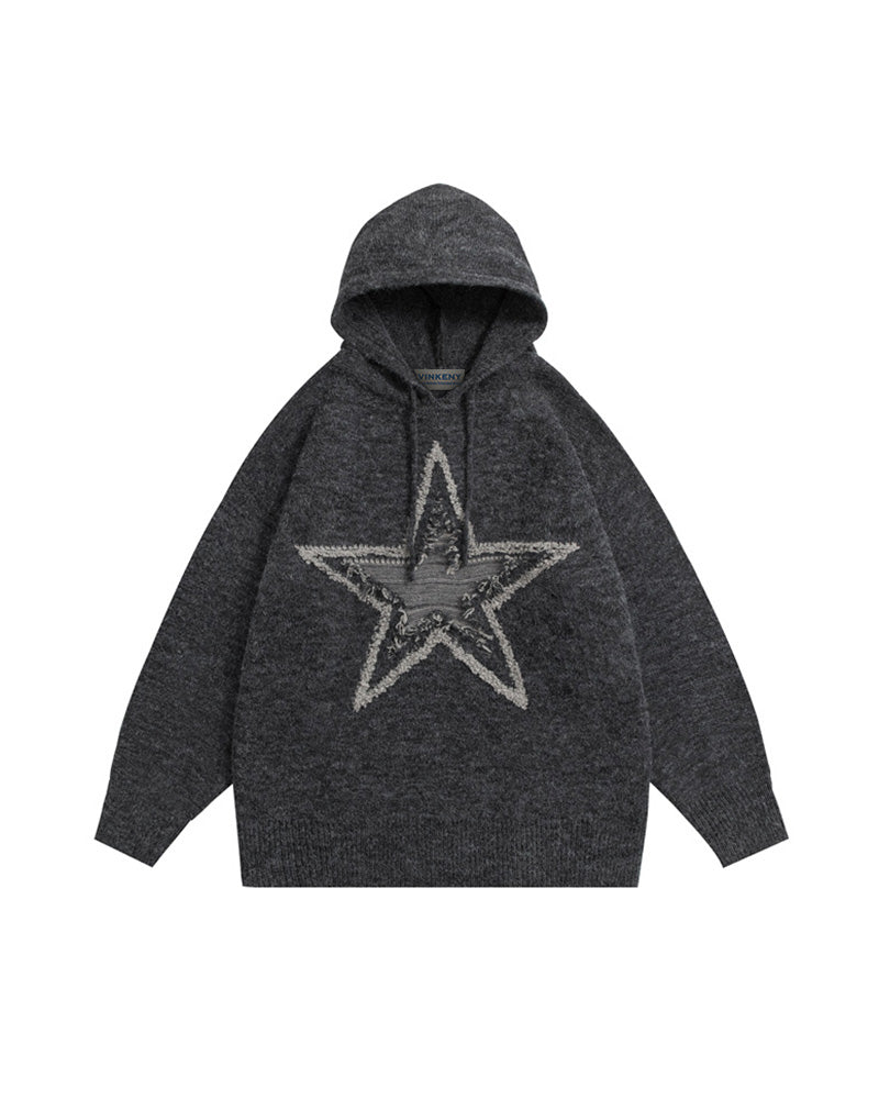 Star Jacquard Hoodie
