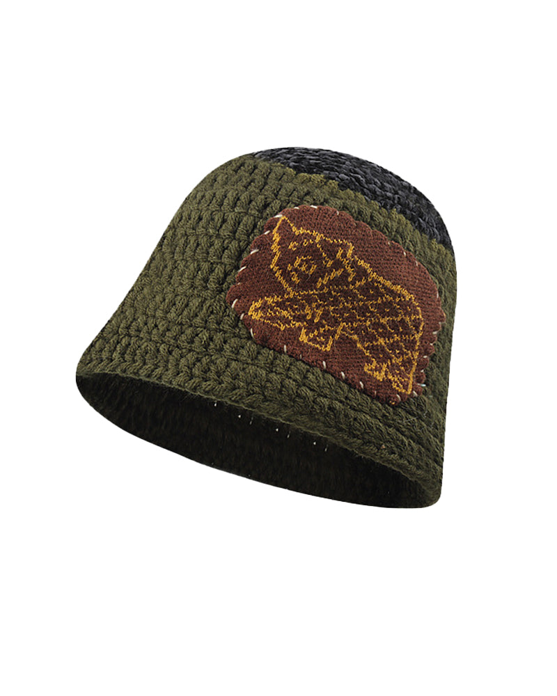 かぎ針編みのニット帽