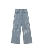 Loose washed jeans