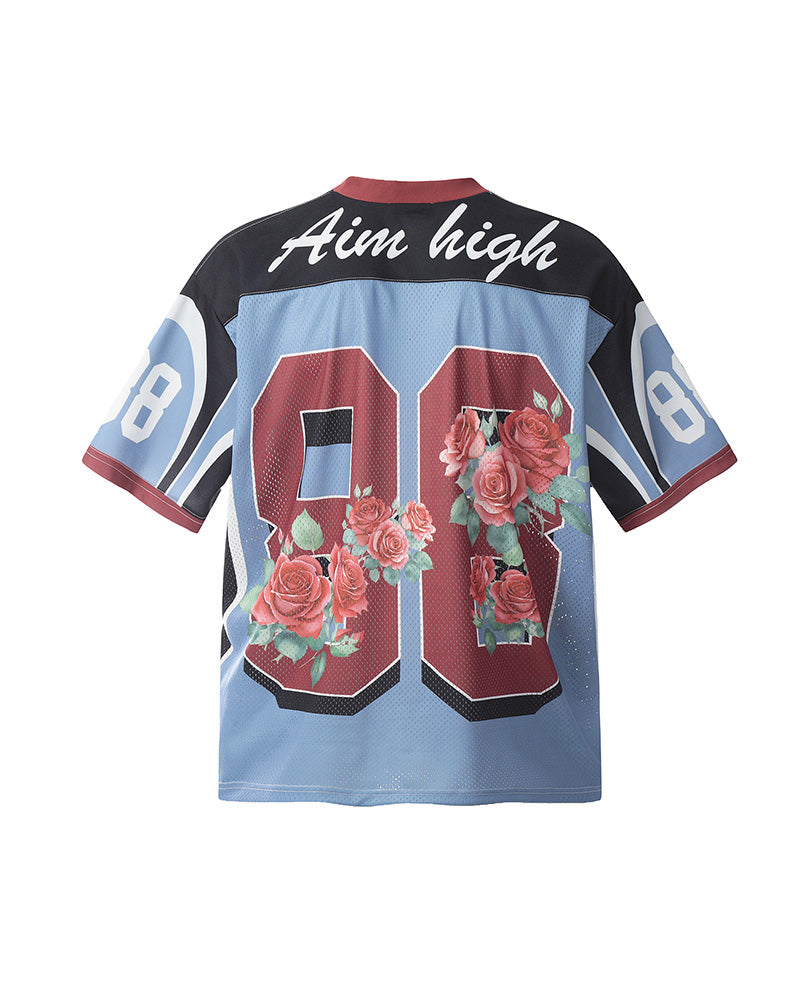 フローラルナンバーTシャツ