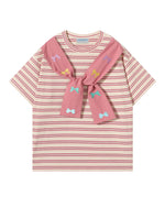 스트라이프 심플 반팔