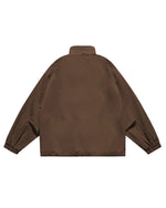 コントラストカラーのパッチワーク万能ジャケット