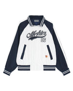 レトロなシンプルなカラーブロッキングジャケット