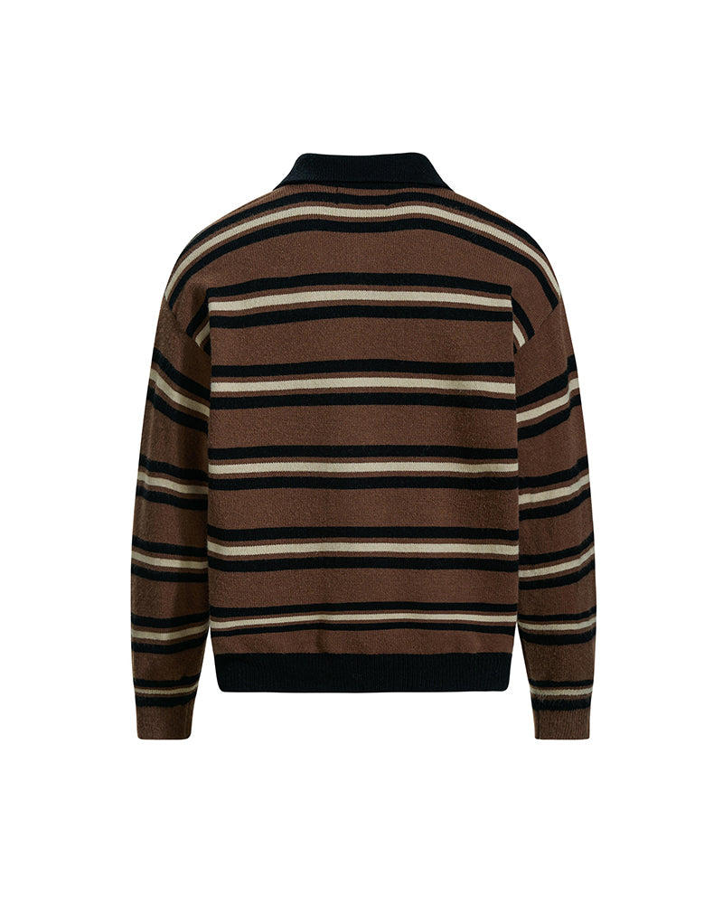 embroidered contrast sweater