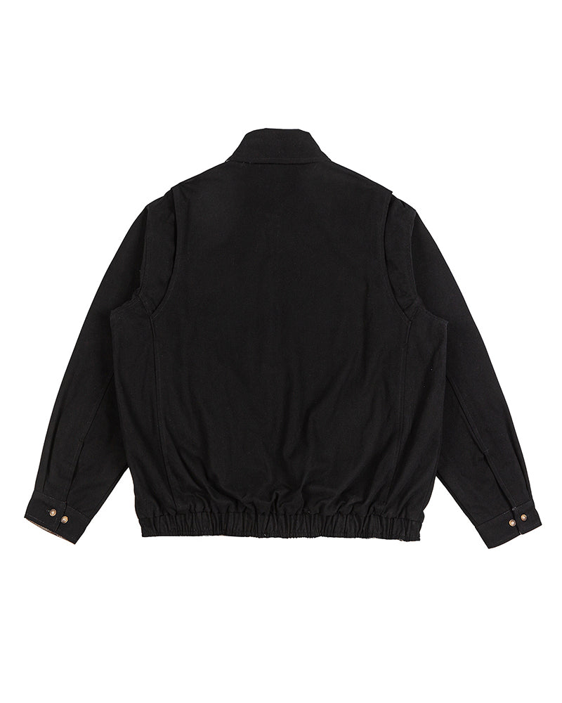 パッチワークのリバーシブルワークジャケット